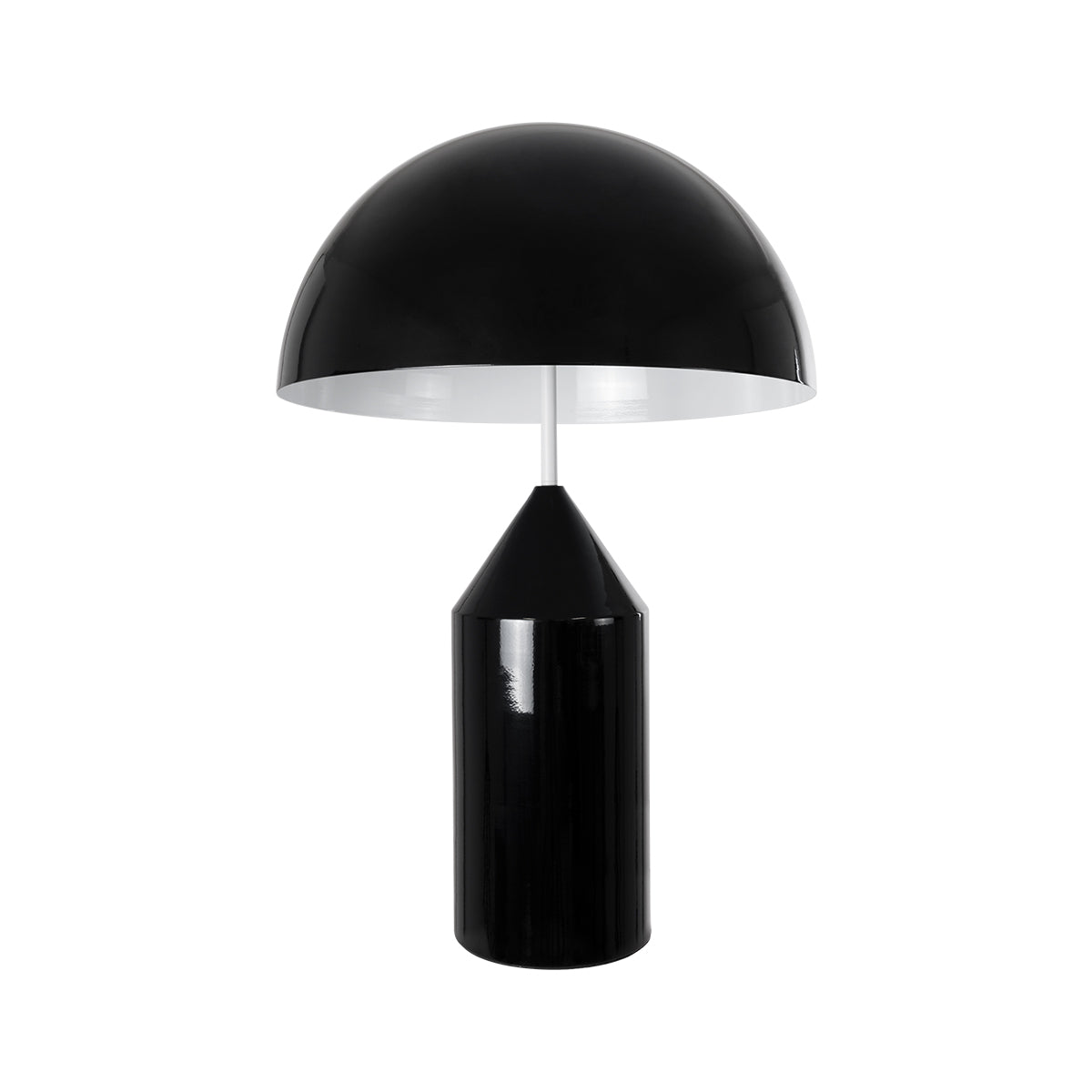 GloboStar® URANUS-L 61457 Μοντέρνο Επιτραπέζιο Φωτιστικό Πορτατίφ Δίφωτο 2 x E27 AC220-240V IP20 - Φ50 x Υ77cm - Μαύρο Μεταλλικό Καμπάνα με Διακόπτη On/Off - 5 Years Warranty - ledmania.gr