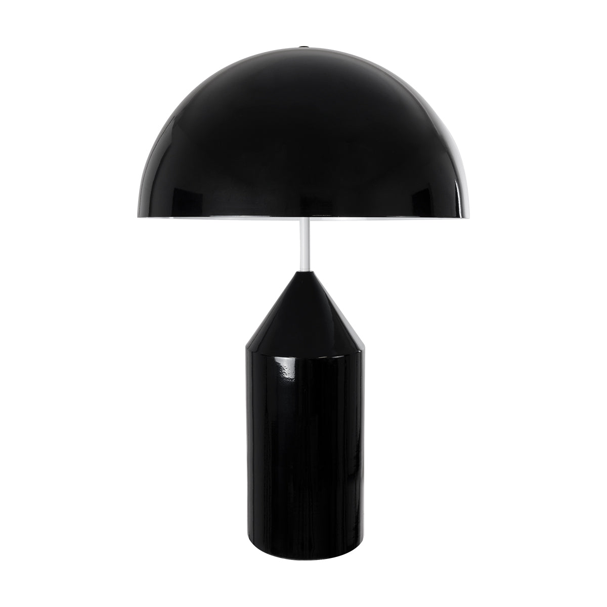GloboStar® URANUS-L 61457 Μοντέρνο Επιτραπέζιο Φωτιστικό Πορτατίφ Δίφωτο 2 x E27 AC220-240V IP20 - Φ50 x Υ77cm - Μαύρο Μεταλλικό Καμπάνα με Διακόπτη On/Off - 5 Years Warranty - ledmania.gr