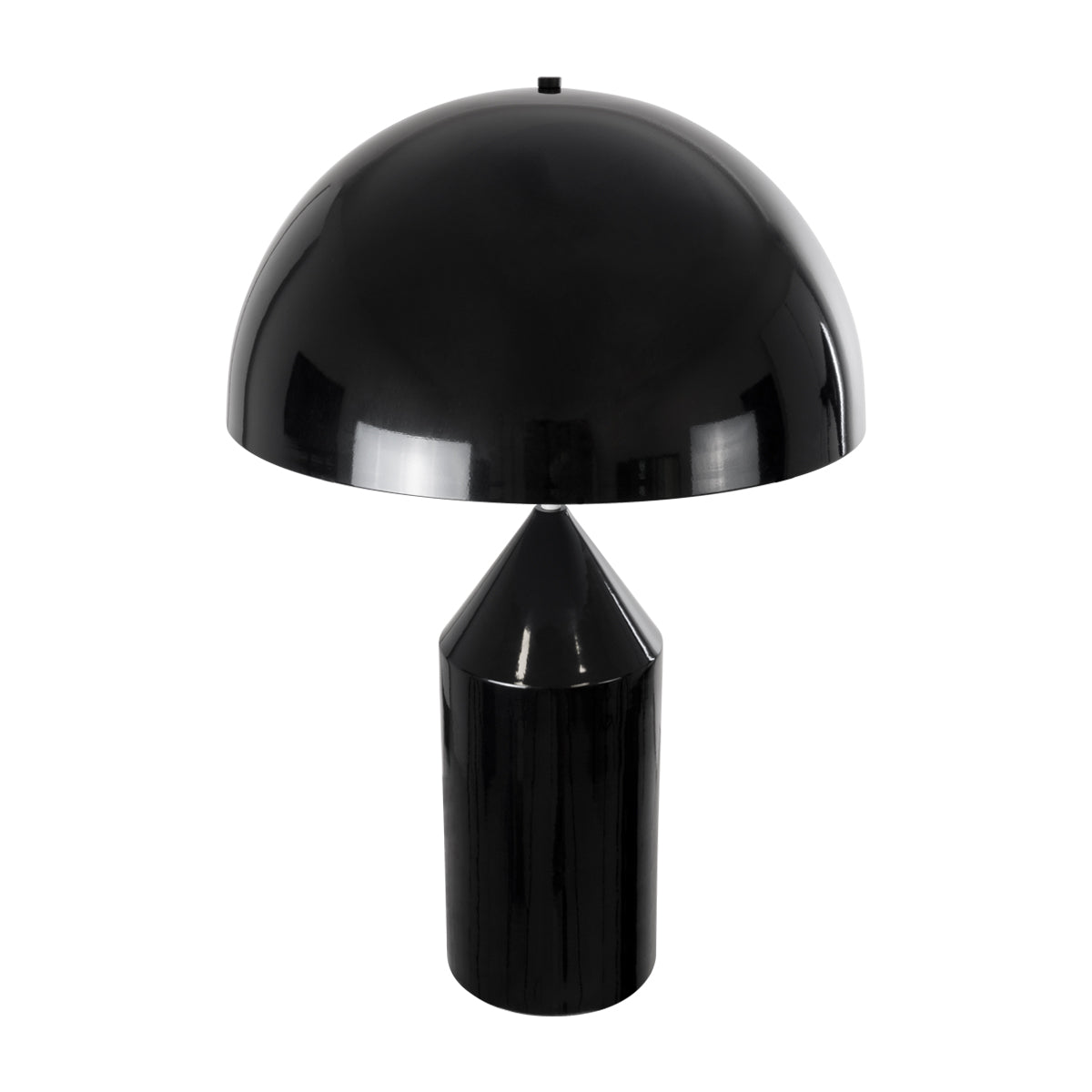 GloboStar® URANUS-L 61457 Μοντέρνο Επιτραπέζιο Φωτιστικό Πορτατίφ Δίφωτο 2 x E27 AC220-240V IP20 - Φ50 x Υ77cm - Μαύρο Μεταλλικό Καμπάνα με Διακόπτη On/Off - 5 Years Warranty - ledmania.gr