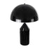 GloboStar® URANUS-L 61457 Μοντέρνο Επιτραπέζιο Φωτιστικό Πορτατίφ Δίφωτο 2 x E27 AC220-240V IP20 - Φ50 x Υ77cm - Μαύρο Μεταλλικό Καμπάνα με Διακόπτη On/Off - 5 Years Warranty - ledmania.gr