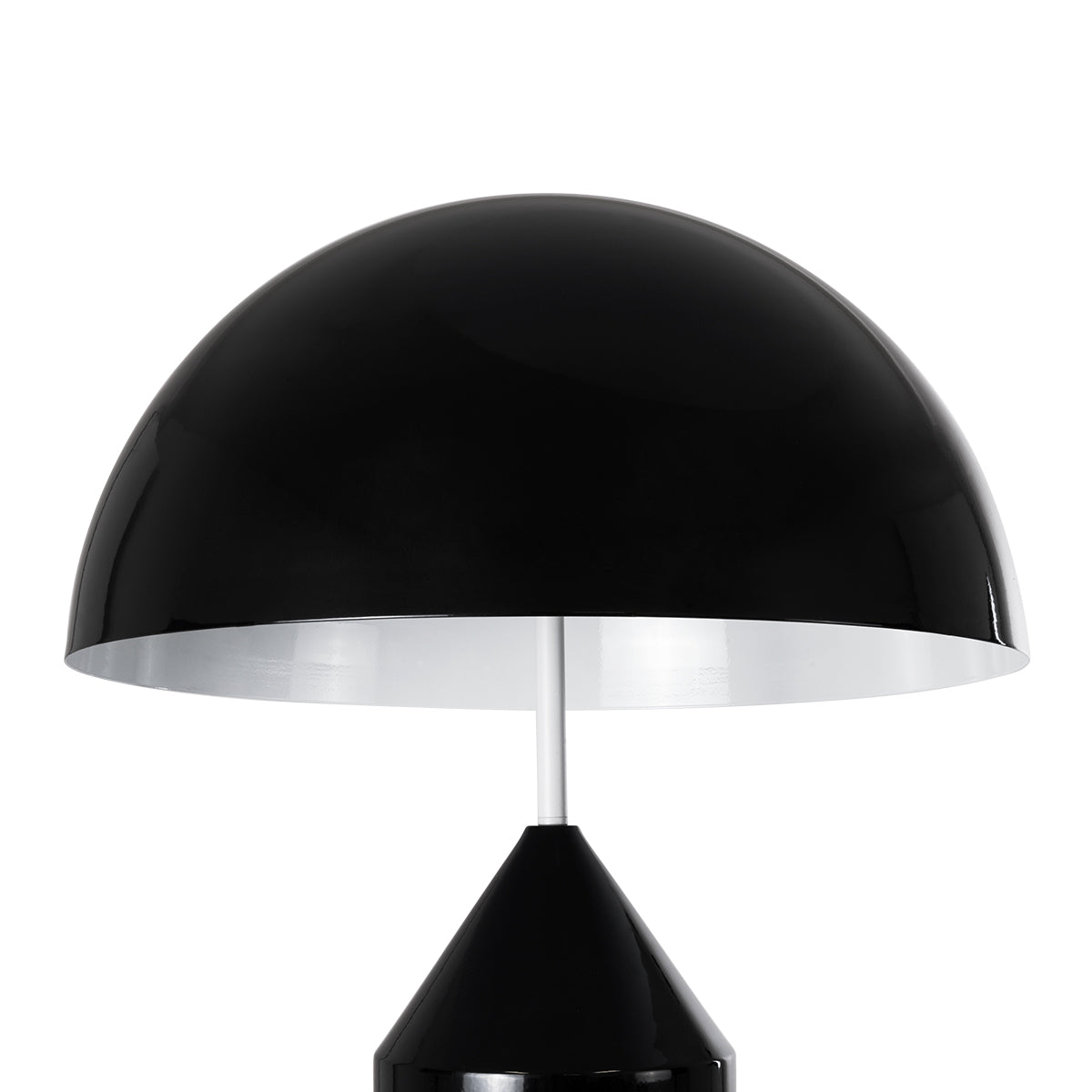 GloboStar® URANUS-L 61457 Μοντέρνο Επιτραπέζιο Φωτιστικό Πορτατίφ Δίφωτο 2 x E27 AC220-240V IP20 - Φ50 x Υ77cm - Μαύρο Μεταλλικό Καμπάνα με Διακόπτη On/Off - 5 Years Warranty - ledmania.gr