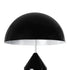 GloboStar® URANUS-L 61457 Μοντέρνο Επιτραπέζιο Φωτιστικό Πορτατίφ Δίφωτο 2 x E27 AC220-240V IP20 - Φ50 x Υ77cm - Μαύρο Μεταλλικό Καμπάνα με Διακόπτη On/Off - 5 Years Warranty - ledmania.gr
