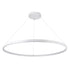 GloboStar® DIAMOND 61518 Κρεμαστό Φωτιστικό Δαχτυλίδι-Κύκλος LED CCT 75W 8400lm 360° AC 220-240V - Εναλλαγή Φωτισμού μέσω Τηλεχειριστηρίου All In One Ψυχρό 6000k+Φυσικό 4500k+Θερμό 2700k Dimmable Φ100cm - Λευκό - 3 Years Warranty - ledmania.gr