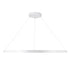 GloboStar® DIAMOND 61518 Κρεμαστό Φωτιστικό Δαχτυλίδι-Κύκλος LED CCT 75W 8400lm 360° AC 220-240V - Εναλλαγή Φωτισμού μέσω Τηλεχειριστηρίου All In One Ψυχρό 6000k+Φυσικό 4500k+Θερμό 2700k Dimmable Φ100cm - Λευκό - 3 Years Warranty - ledmania.gr