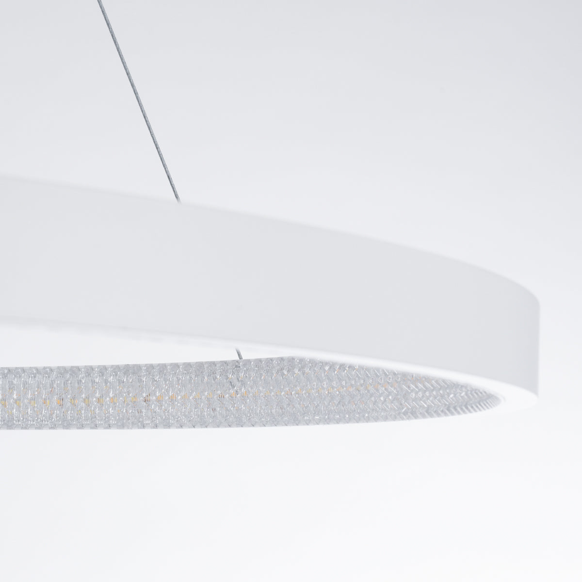 GloboStar® DIAMOND 61518 Κρεμαστό Φωτιστικό Δαχτυλίδι-Κύκλος LED CCT 75W 8400lm 360° AC 220-240V - Εναλλαγή Φωτισμού μέσω Τηλεχειριστηρίου All In One Ψυχρό 6000k+Φυσικό 4500k+Θερμό 2700k Dimmable Φ100cm - Λευκό - 3 Years Warranty - ledmania.gr