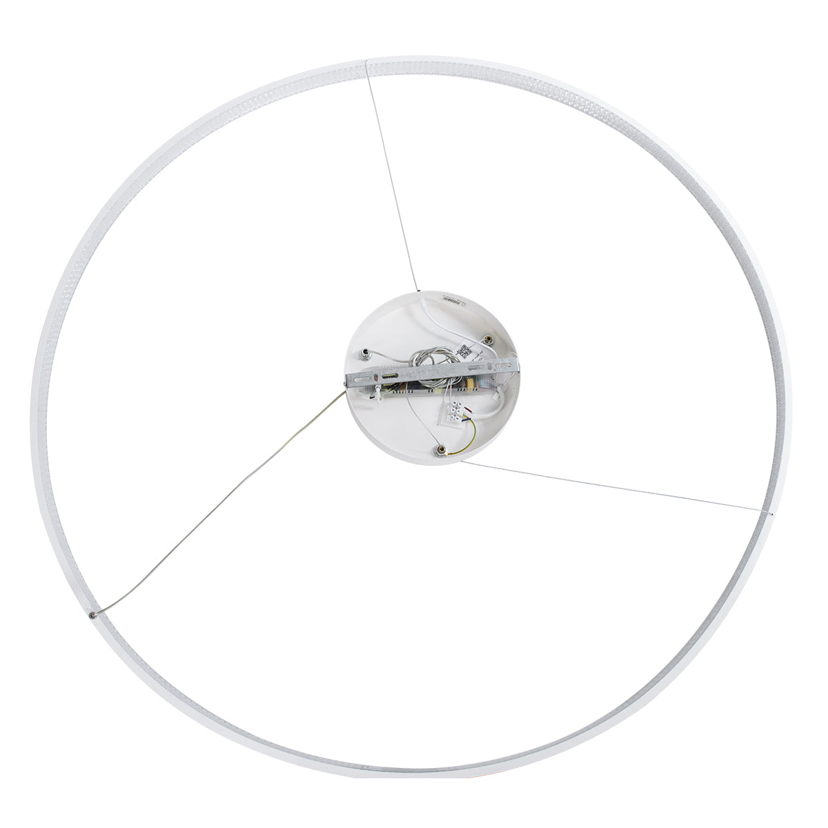 GloboStar® DIAMOND 61518 Κρεμαστό Φωτιστικό Δαχτυλίδι-Κύκλος LED CCT 75W 8400lm 360° AC 220-240V - Εναλλαγή Φωτισμού μέσω Τηλεχειριστηρίου All In One Ψυχρό 6000k+Φυσικό 4500k+Θερμό 2700k Dimmable Φ100cm - Λευκό - 3 Years Warranty - ledmania.gr