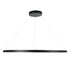 GloboStar® DIAMOND 61519 Κρεμαστό Φωτιστικό Δαχτυλίδι-Κύκλος LED CCT 75W 8400lm 360° AC 220-240V - Εναλλαγή Φωτισμού μέσω Τηλεχειριστηρίου All In One Ψυχρό 6000k+Φυσικό 4500k+Θερμό 2700k Dimmable Φ100cm - Μαύρο - 3 Years Warranty - ledmania.gr