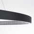GloboStar® DIAMOND 61519 Κρεμαστό Φωτιστικό Δαχτυλίδι-Κύκλος LED CCT 75W 8400lm 360° AC 220-240V - Εναλλαγή Φωτισμού μέσω Τηλεχειριστηρίου All In One Ψυχρό 6000k+Φυσικό 4500k+Θερμό 2700k Dimmable Φ100cm - Μαύρο - 3 Years Warranty - ledmania.gr