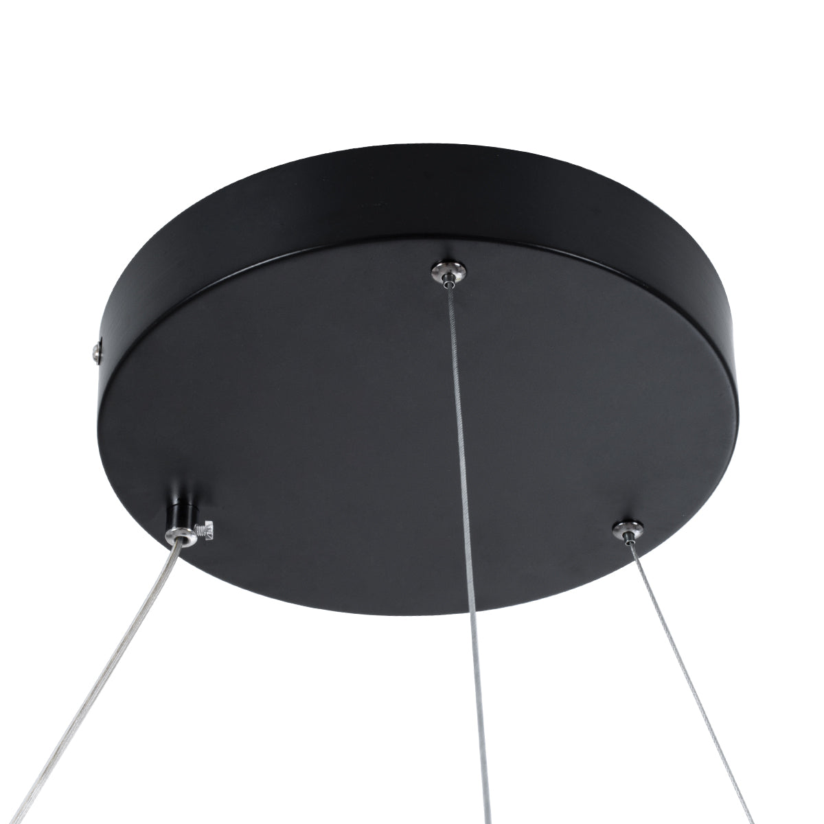 GloboStar® DIAMOND 61519 Κρεμαστό Φωτιστικό Δαχτυλίδι-Κύκλος LED CCT 75W 8400lm 360° AC 220-240V - Εναλλαγή Φωτισμού μέσω Τηλεχειριστηρίου All In One Ψυχρό 6000k+Φυσικό 4500k+Θερμό 2700k Dimmable Φ100cm - Μαύρο - 3 Years Warranty - ledmania.gr