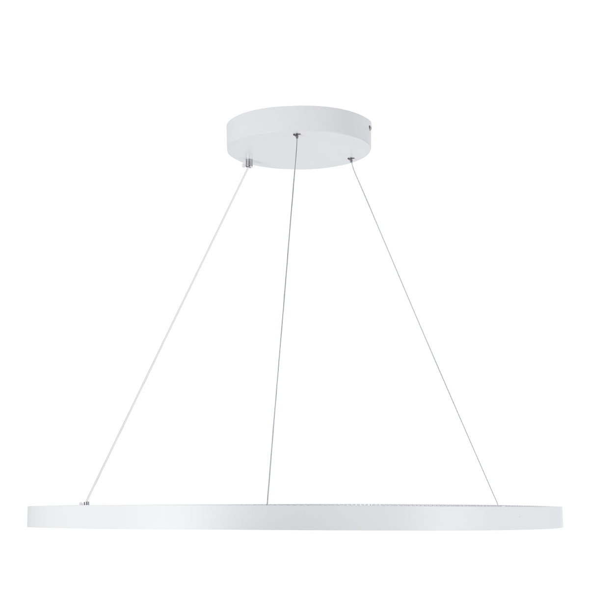 GloboStar® DIAMOND 61521 Κρεμαστό Φωτιστικό Δαχτυλίδι-Κύκλος LED CCT 67W 7504lm 360° AC 220-240V - Εναλλαγή Φωτισμού μέσω Τηλεχειριστηρίου All In One Ψυχρό 6000k+Φυσικό 4500k+Θερμό 2700k Dimmable Φ80cm - Λευκό - 3 Years Warranty - ledmania.gr