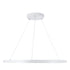 GloboStar® DIAMOND 61521 Κρεμαστό Φωτιστικό Δαχτυλίδι-Κύκλος LED CCT 67W 7504lm 360° AC 220-240V - Εναλλαγή Φωτισμού μέσω Τηλεχειριστηρίου All In One Ψυχρό 6000k+Φυσικό 4500k+Θερμό 2700k Dimmable Φ80cm - Λευκό - 3 Years Warranty - ledmania.gr