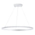 GloboStar® DIAMOND 61521 Κρεμαστό Φωτιστικό Δαχτυλίδι-Κύκλος LED CCT 67W 7504lm 360° AC 220-240V - Εναλλαγή Φωτισμού μέσω Τηλεχειριστηρίου All In One Ψυχρό 6000k+Φυσικό 4500k+Θερμό 2700k Dimmable Φ80cm - Λευκό - 3 Years Warranty - ledmania.gr