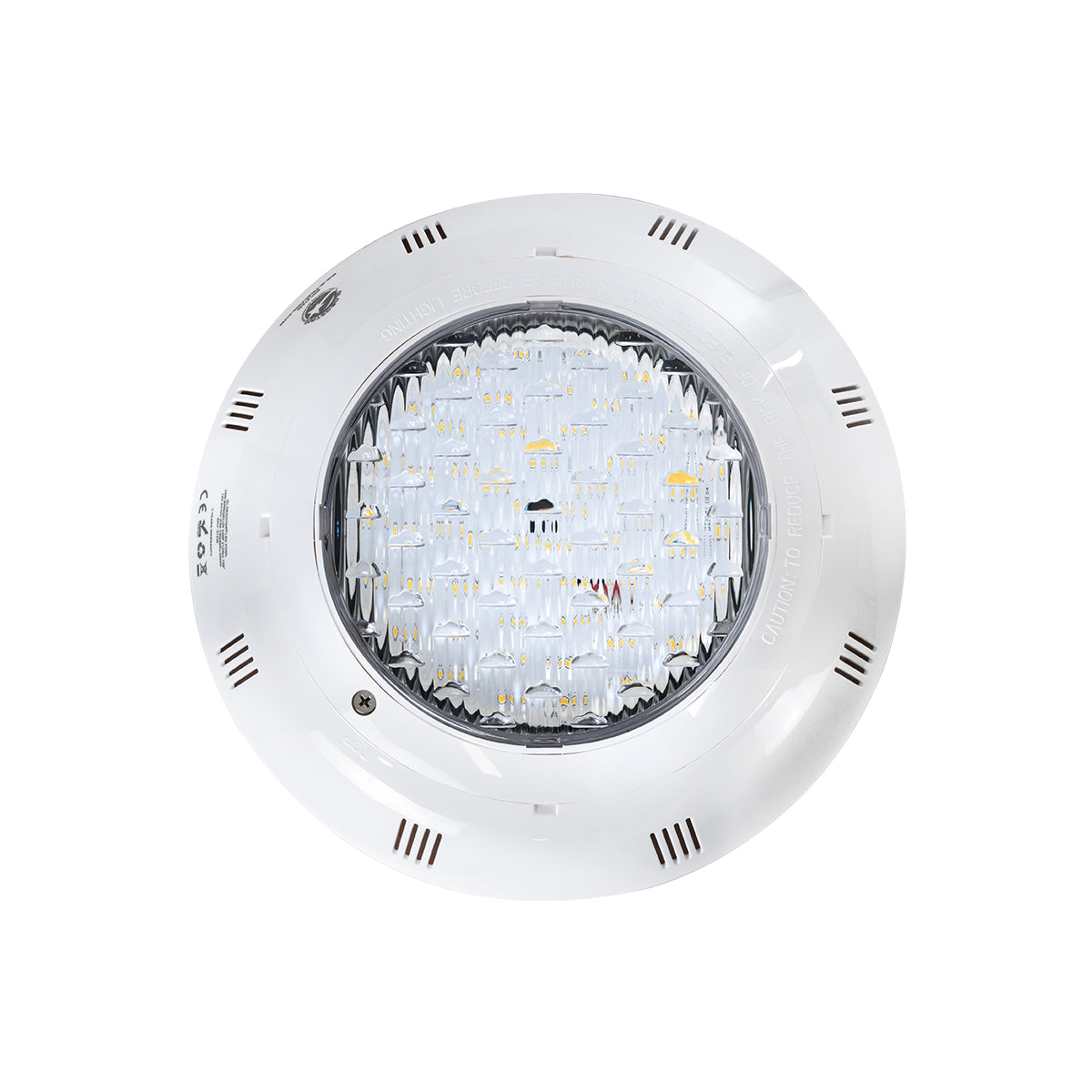 GloboStar® POOLΕΤΙ 61540 PRO Φωτιστικό Πισίνας LED 25W 1875lm 120° AC/DC 12V Αδιάβροχο IP68 IK06 Tempered Glass Φ30 x Υ6.5cm Θερμό Λευκό 2700K - Bridgelux Chip - 2 Meter VDE Certified Cable - 3 Years Warranty - ledmania.gr