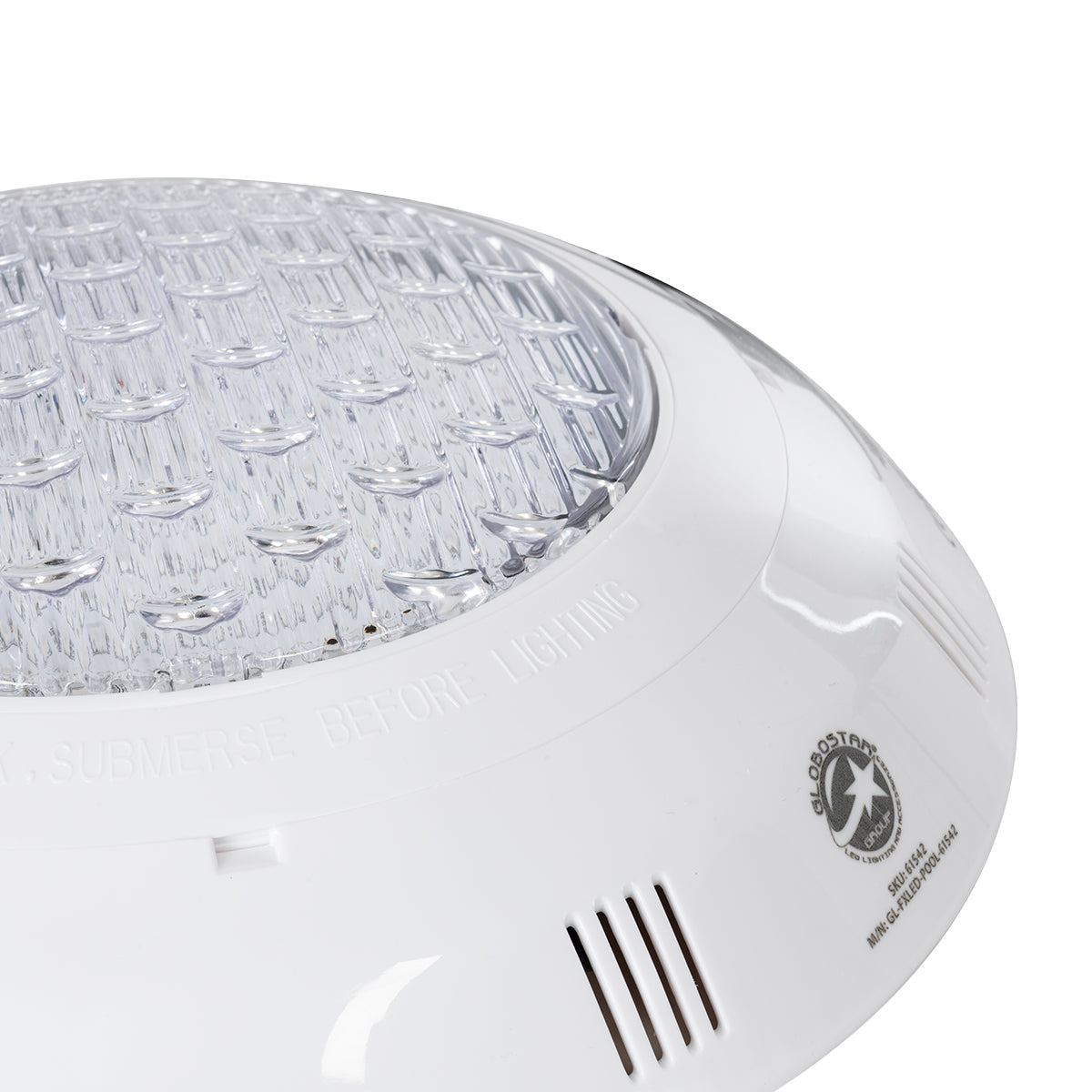 GloboStar® POOLΕΤΙ 61542 PRO Φωτιστικό Πισίνας LED 25W 1750lm 120° AC 12V Αδιάβροχο IP68 IK06 Tempered Glass Φ30 x Υ6.5cm RGB με Ασύρματο Χειριστήριο RF 2.4Ghz Εμβέλειας 60 Μέτρων - Bridgelux Chip - 2 Meter VDE Certified Cable - 3 Years Warranty - ledmania.gr