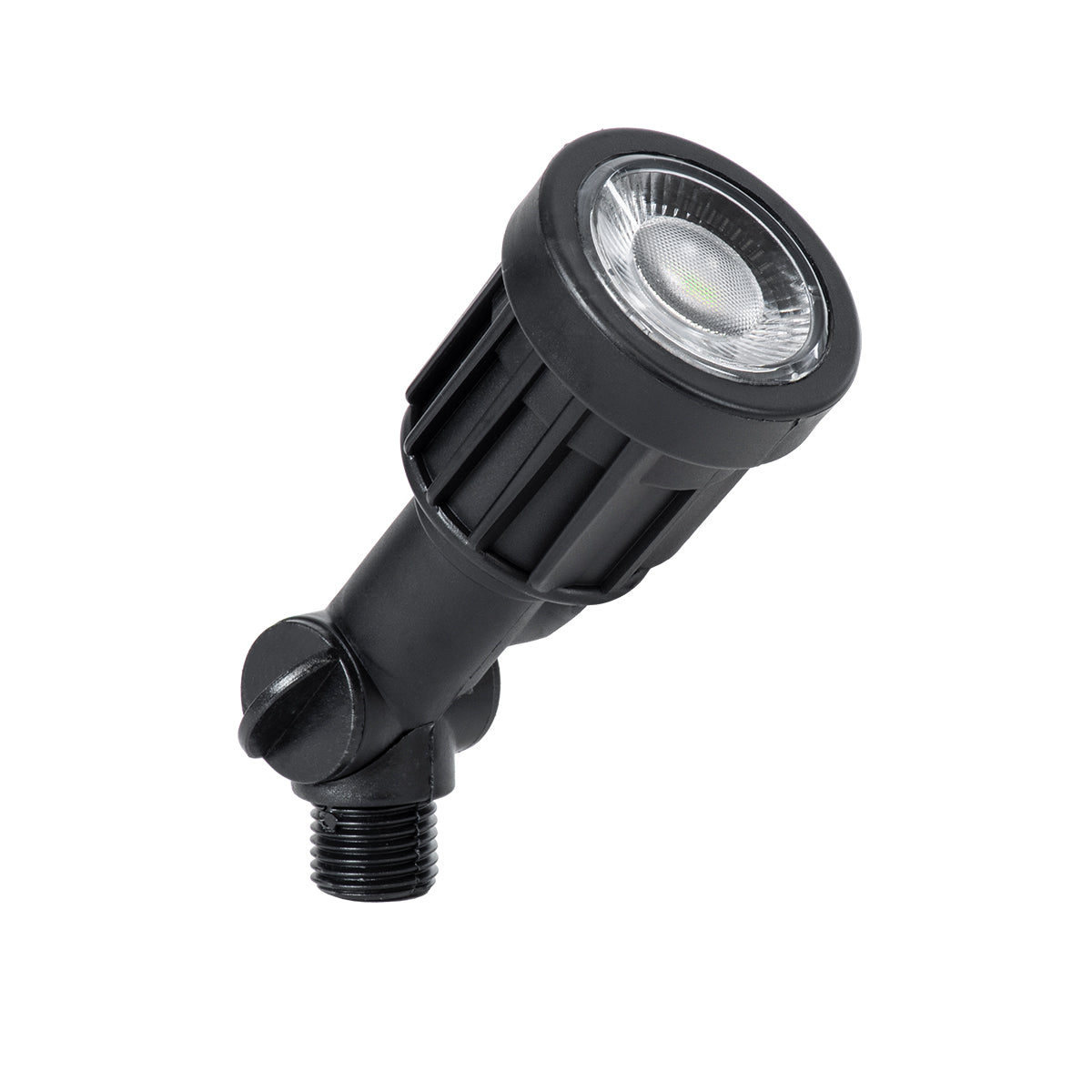 GloboStar® GARDENINI 61544 Καρφωτό Φωτιστικό Σποτ Κήπου LED 5W 550lm 38° DC 24V IP68 Υψηλής Αντοχής ABS IK06 Φ5.5 x Υ13.5cm - Πράσινο 550nm Dimmable - Μαύρο - Bridgelux Chip - 3 Years Warranty - ledmania.gr