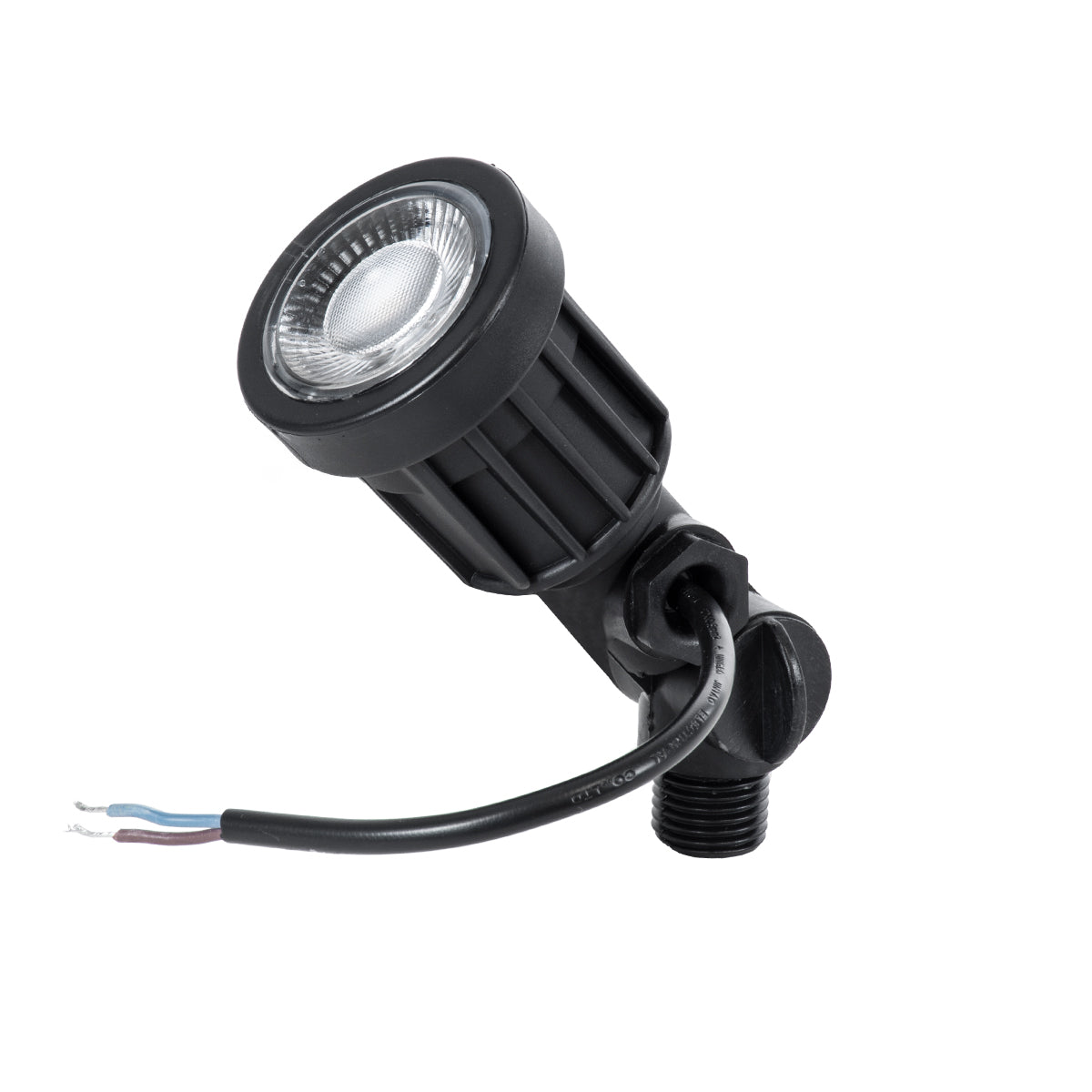 GloboStar® GARDENINI 61545 Καρφωτό Φωτιστικό Σποτ Κήπου LED 5W 550lm 38° DC 24V IP68 Υψηλής Αντοχής ABS IK06 Φ5.5 x Υ13.5cm - Μπλε 450nm Dimmable - Μαύρο - Bridgelux Chip - 3 Years Warranty - ledmania.gr
