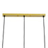 GloboStar® EIFFEL 61571 Vintage Κρεμαστό Φωτιστικό Οροφής Τρίφωτο 3 x E27 Χρυσό Μεταλλικό Πλέγμα με Λευκό Ύφασμα L68 x W25 x H130cm - ledmania.gr