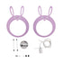 GloboStar® BUNNY 61577 Μοντέρνο Παδικό Κρεμαστό Φωτιστικό Οροφής Μονόφωτο 1 x E27 Ροζ PVC Φιγούρα Λαγουδάκι Μ27.2 x Π15.5 x Υ40cm - ledmania.gr
