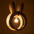 GloboStar® BUNNY 61577 Μοντέρνο Παδικό Κρεμαστό Φωτιστικό Οροφής Μονόφωτο 1 x E27 Ροζ PVC Φιγούρα Λαγουδάκι Μ27.2 x Π15.5 x Υ40cm - ledmania.gr