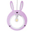 GloboStar® BUNNY 61577 Μοντέρνο Παδικό Κρεμαστό Φωτιστικό Οροφής Μονόφωτο 1 x E27 Ροζ PVC Φιγούρα Λαγουδάκι Μ27.2 x Π15.5 x Υ40cm - ledmania.gr