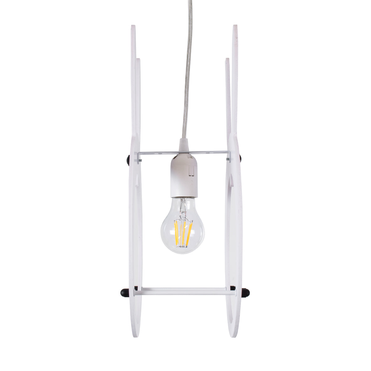 GloboStar® BUNNY 61577 Μοντέρνο Παδικό Κρεμαστό Φωτιστικό Οροφής Μονόφωτο 1 x E27 Ροζ PVC Φιγούρα Λαγουδάκι Μ27.2 x Π15.5 x Υ40cm - ledmania.gr