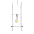 GloboStar® BUNNY 61577 Μοντέρνο Παδικό Κρεμαστό Φωτιστικό Οροφής Μονόφωτο 1 x E27 Ροζ PVC Φιγούρα Λαγουδάκι Μ27.2 x Π15.5 x Υ40cm - ledmania.gr