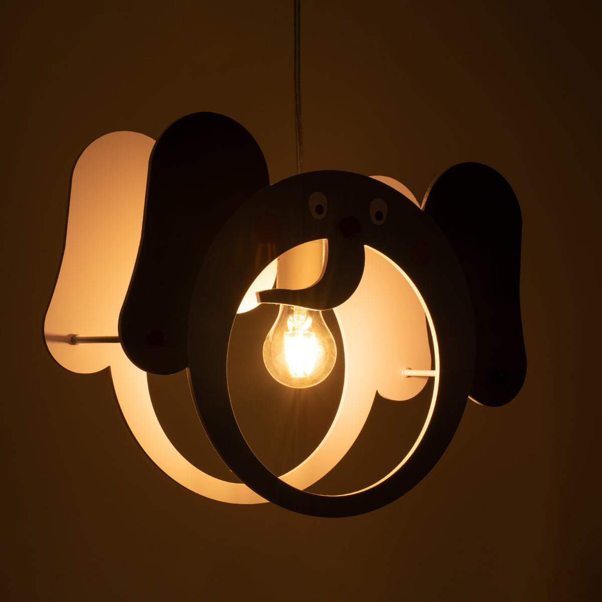 GloboStar® ELEPHANT 61578 Μοντέρνο Παδικό Κρεμαστό Φωτιστικό Οροφής Μονόφωτο 1 x E27 Πράσινο PVC Φιγούρα Ελέφαντας Μ37.7 x Π15.5 x Υ31.5cm - ledmania.gr