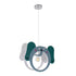 GloboStar® ELEPHANT 61578 Μοντέρνο Παδικό Κρεμαστό Φωτιστικό Οροφής Μονόφωτο 1 x E27 Πράσινο PVC Φιγούρα Ελέφαντας Μ37.7 x Π15.5 x Υ31.5cm - ledmania.gr