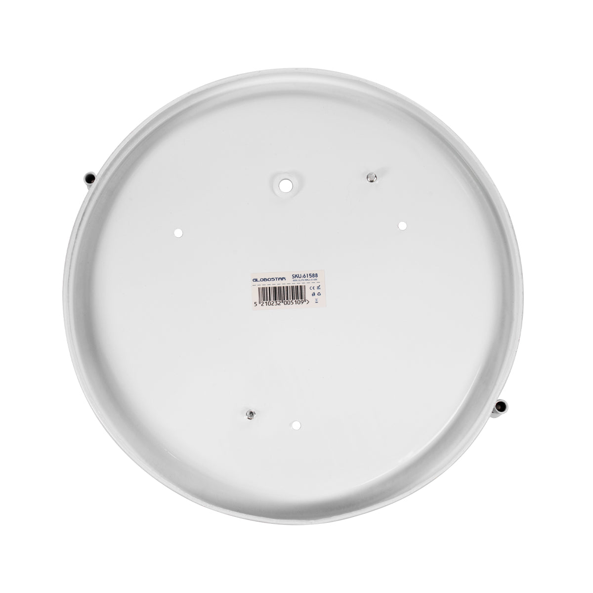 GloboStar® BOATLIGHT 61588 Vintage Industrial Φωτιστικό Τοίχου - Απλίκα - Καραβοχελώνα Εξωτερικού Χώρου Δίφωτο 2 x E27 AC220-240V Αδιάβροχο IP65 - Σώμα Αλουμινίου & Tempered Glass - Φ24 x Υ11cm - Λευκό - Στρόγγυλο - 5 Years Warranty - ledmania.gr