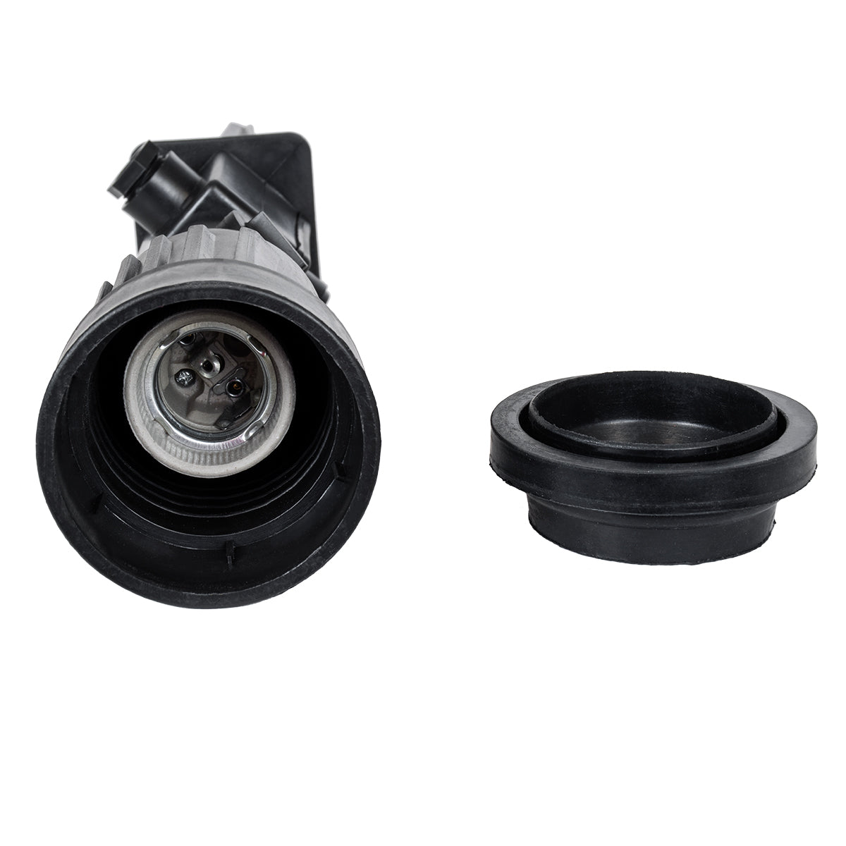 GloboStar® GRASEDO 61613 Καρφωτή Βάση Κήπου με Ντουί E27 για Λάμπα Σποτ PAR38 - Αδιάβροχη IP67 - Υψηλής Αντοχής ABS - VDE Certified - Φ7.6 x Υ43.5cm - Μαύρο - 5 Years Warranty - ledmania.gr