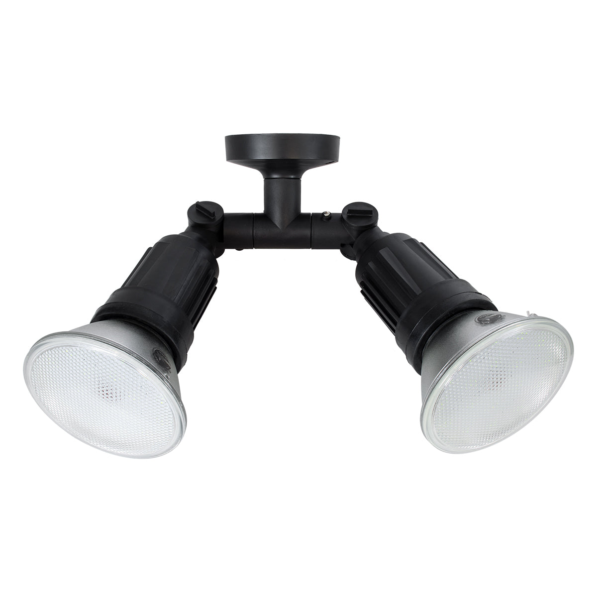 GloboStar® GRASEDO 61616 Βάση Κήπου με 2 Ντουί E27 για Λάμπες Σποτ PAR38 - Αδιάβροχη IP67 - Υψηλής Αντοχής ABS - VDE Certified - Μ40 x Π9.5 x Υ22cm - Μαύρο - 5 Years Warranty - ledmania.gr