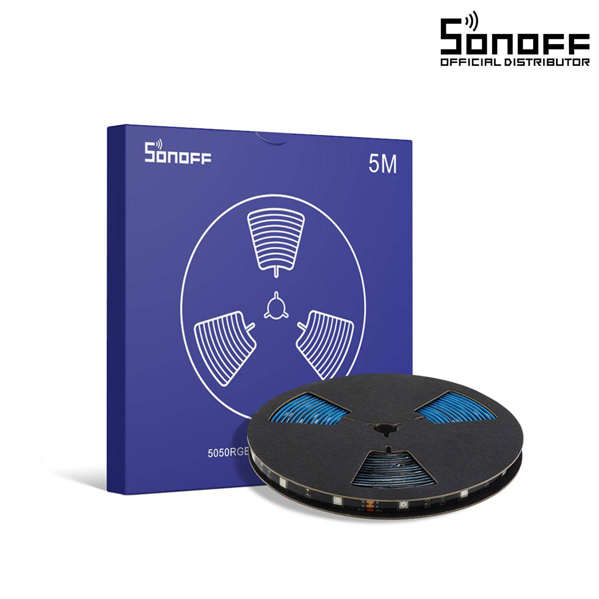 GloboStar® 80025 SONOFF L1-5050RGB-GR-5M-R2 - Smart RGB LED Light Strip Extension 5M Waterproof IP65 - ledmania.gr