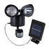 GloboStar® 85712 Μαύρο Αυτόνομο Ηλιακό Φωτιστικό LED SMD 10W 150lm με Ενσωματωμένη Μπαταρία 1200mAh - Φωτοβολταϊκό Πάνελ με Αισθητήρα Ημέρας-Νύχτας και PIR Αισθητήρα Κίνησης Αδιάβροχο IP54 Ψυχρό Λευκό 6000K - ledmania.gr