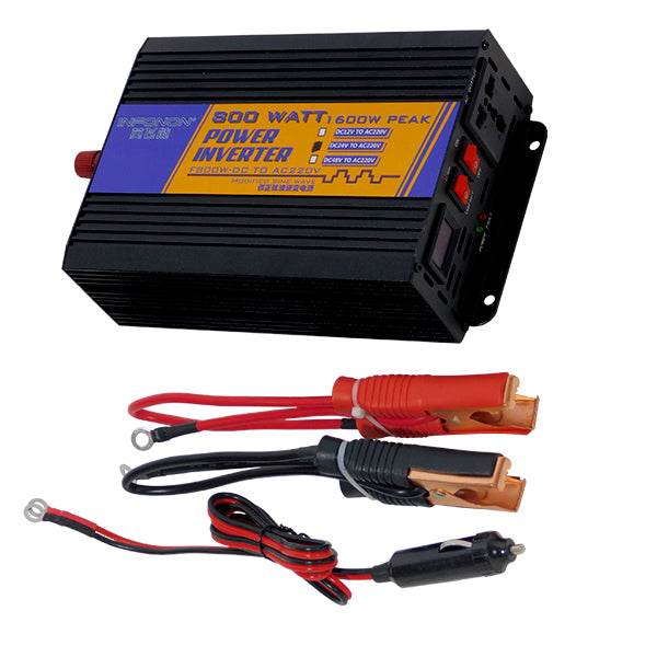 Inverter Τροποποιημένου Ημίτονου 24 Volt DC σε 220 Volt AC 800 Watt GloboStar 67435 - ledmania.gr