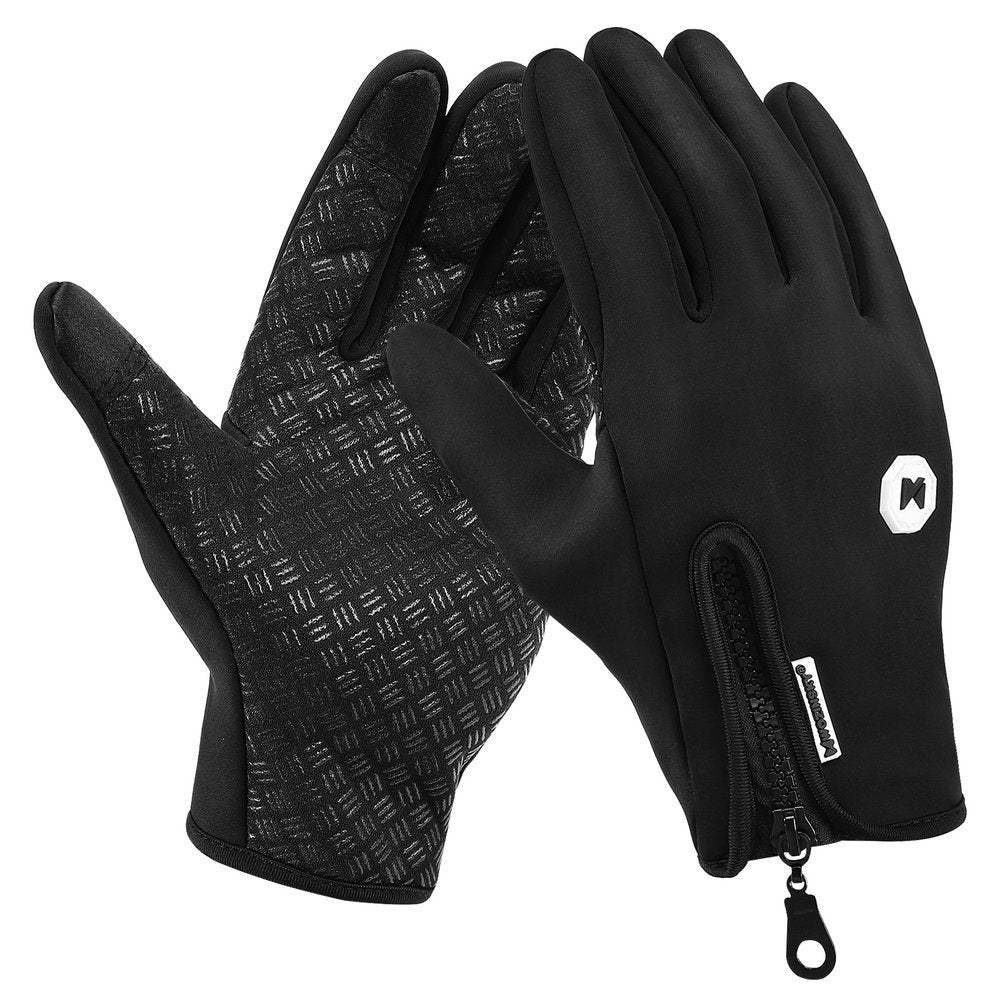 WOZINSKY UNIVERSAL SPORT WATERPROOF WINTER GLOVES - TOUCH SCREEN COMPATIBLE BLACK WTG1BK - ledmania.gr