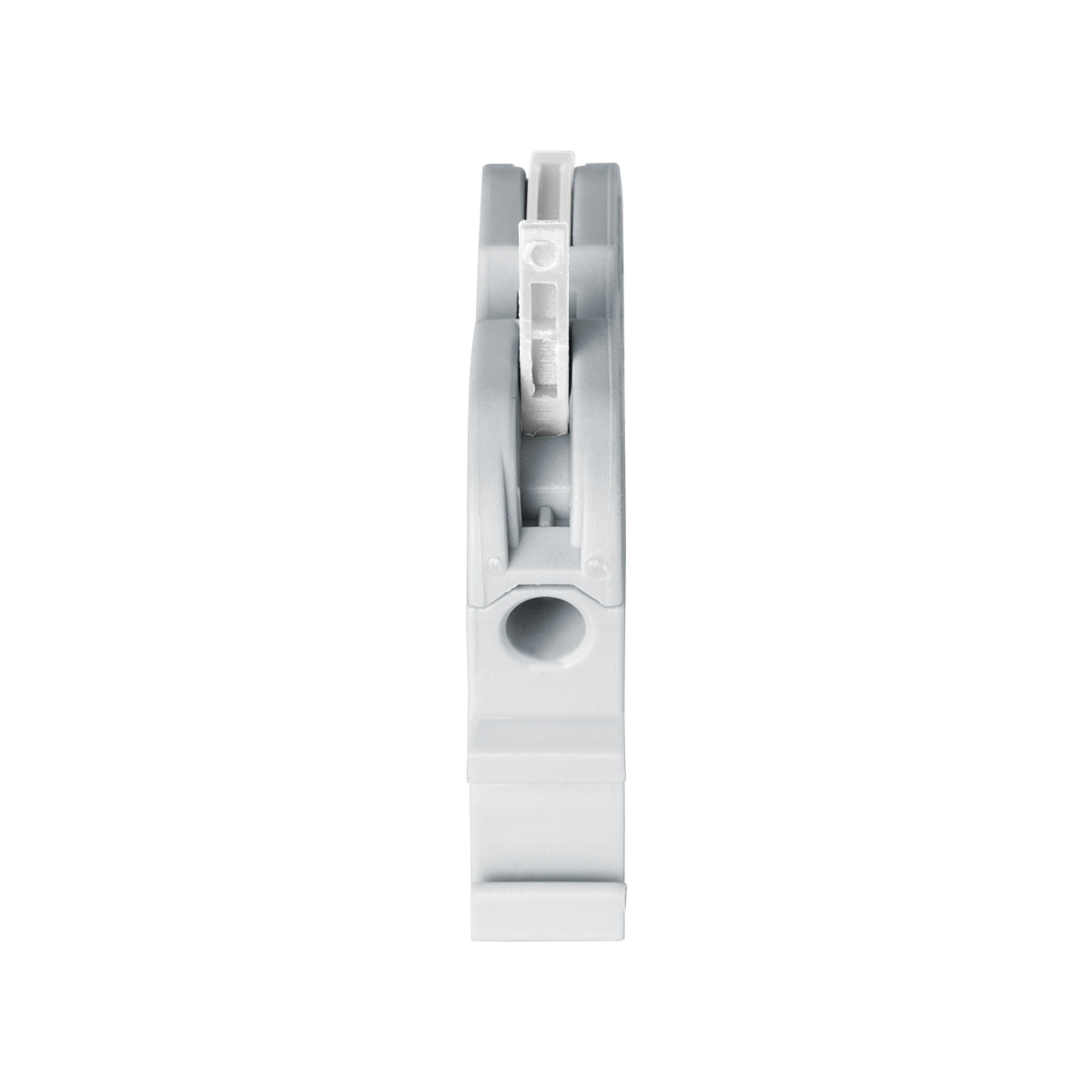 GloboStar® FAST-CONNECT 69900 Μονή Κλέμα Ράγας Ταχείας Σύνδεσης & Διακλάδωσης Καλωδίων για Ηλεκτρολογικούς Πίνακες - 1 x Είσοδος & 1 x Έξοδος με Συμβατή Διατομή Καλωδίων 0.2mm² έως 4mm² - 600V 32A Max - Μ4.5 x Π1 x Υ3.2cm - Γκρι & Λευκό - Πακέτο 10 Τεμ... - ledmania.gr