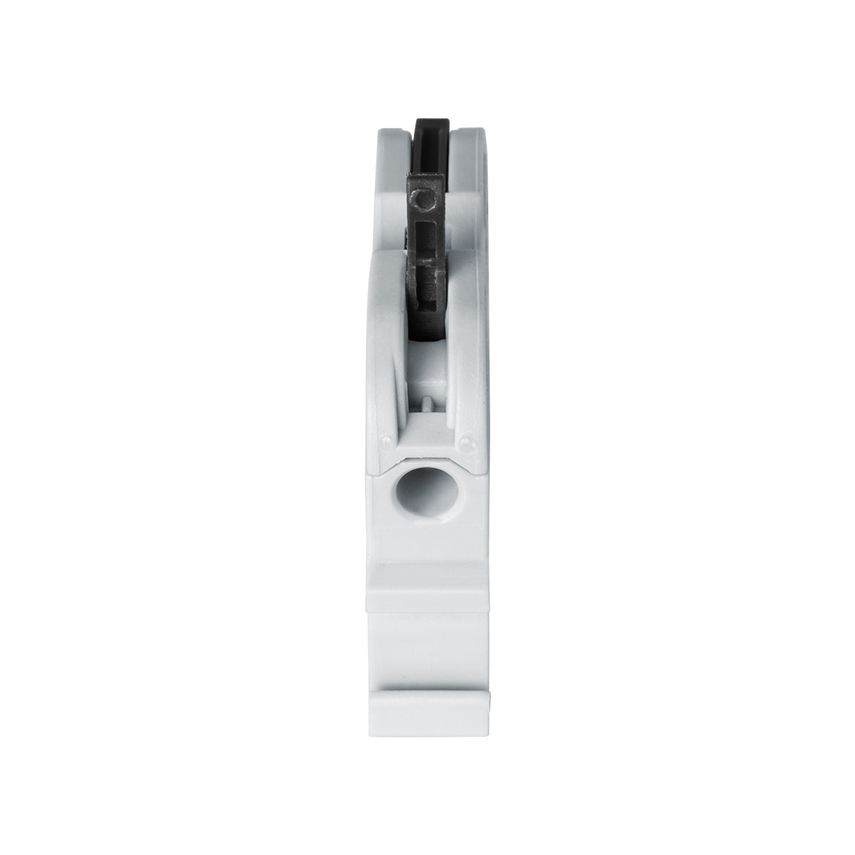 GloboStar® FAST-CONNECT 69901 Μονή Κλέμα Ράγας Ταχείας Σύνδεσης & Διακλάδωσης Καλωδίων για Ηλεκτρολογικούς Πίνακες - 1 x Είσοδος & 1 x Έξοδος με Συμβατή Διατομή Καλωδίων 0.2mm² έως 4mm² - 600V 32A Max - Μ4.5 x Π1 x Υ3.2cm - Γκρι & Μαύρο - Πακέτο 10 Τεμ... - ledmania.gr