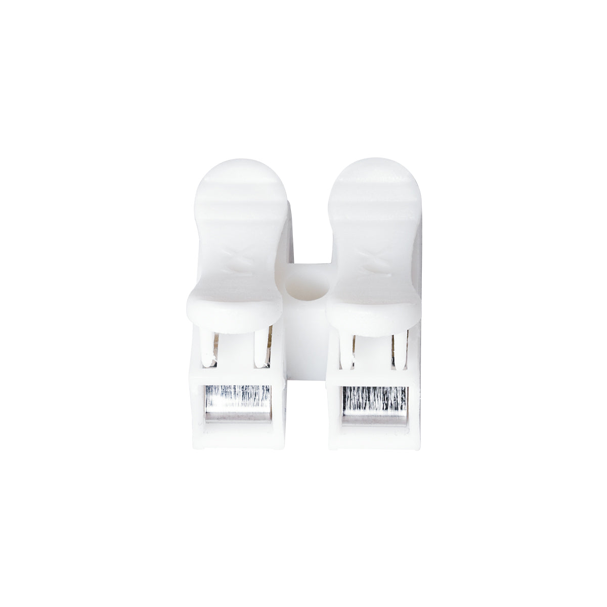 GloboStar® FAST-CONNECT 69905 Διπλή Κλέμα Ταχείας Σύνδεσης & Διακλάδωσης Καλωδίων - 2 x Είσοδοι & 2 x Έξοδοι με Συμβατή Διατομή Καλωδίων 0.2mm² έως 1mm² - 250V 2A Max - Μ2 x Π1.7 x Υ1.3cm - Λευκό - Πακέτο 20 Τεμαχίων - 5 Years Warranty - ledmania.gr