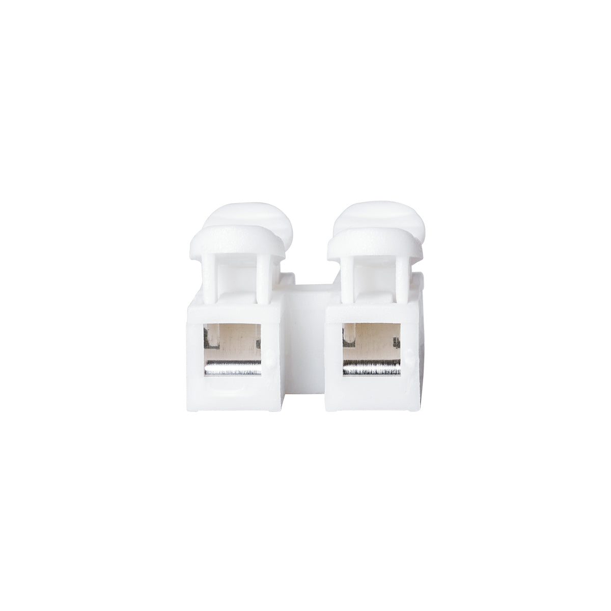 GloboStar® FAST-CONNECT 69905 Διπλή Κλέμα Ταχείας Σύνδεσης & Διακλάδωσης Καλωδίων - 2 x Είσοδοι & 2 x Έξοδοι με Συμβατή Διατομή Καλωδίων 0.2mm² έως 1mm² - 250V 2A Max - Μ2 x Π1.7 x Υ1.3cm - Λευκό - Πακέτο 20 Τεμαχίων - 5 Years Warranty - ledmania.gr
