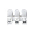 GloboStar® FAST-CONNECT 69906 Τριπλή Κλέμα Ταχείας Σύνδεσης & Διακλάδωσης Καλωδίων - 3 x Είσοδοι & 3 x Έξοδοι με Συμβατή Διατομή Καλωδίων 0.2mm² έως 1mm² - 250V 2A Max - Μ2 x Π2.7 x Υ1.9cm - Λευκό - Πακέτο 20 Τεμαχίων - 5 Years Warranty - ledmania.gr