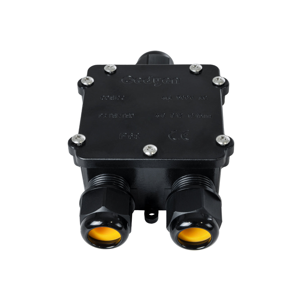 GloboStar® FAST-CONNECT 69915 Τριπλό Υ Αδιάβροχο IP68 Κυτίο Ταχείας Σύνδεσης & Διακλάδωσης Καλωδίων - 3 x Είσοδοι - Εσωτερική Τετραπλή Κλέμα με Συμβατή Διατομή Καλωδίων 4 x 0.5mm² έως 4 x 2.5mm² - 500V 41A Max - Μ13 x Π8 x Υ4cm - Μαύρο - 5 Years Warranty - ledmania.gr