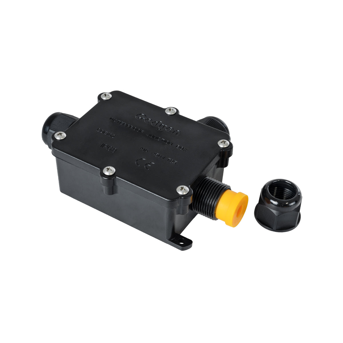 GloboStar® FAST-CONNECT 69922 Τριπλό Υ Αδιάβροχο IP68 Κυτίο Ταχείας Σύνδεσης & Διακλάδωσης Καλωδίων - 3 x Είσοδοι - Εσωτερική Τριπλή Κλέμα με Συμβατή Διατομή Καλωδίων 3 x 0.5mm² έως 3 x 2.5mm² - 450V 41A Max - Μ14 x Π9.5 x Υ4cm - Μαύρο - 5 Years Warranty - ledmania.gr