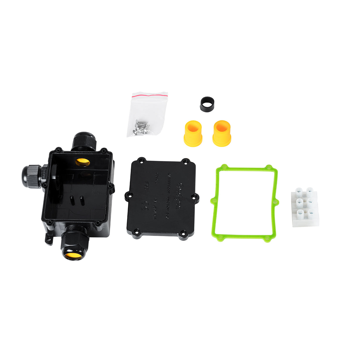 GloboStar® FAST-CONNECT 69922 Τριπλό Υ Αδιάβροχο IP68 Κυτίο Ταχείας Σύνδεσης & Διακλάδωσης Καλωδίων - 3 x Είσοδοι - Εσωτερική Τριπλή Κλέμα με Συμβατή Διατομή Καλωδίων 3 x 0.5mm² έως 3 x 2.5mm² - 450V 41A Max - Μ14 x Π9.5 x Υ4cm - Μαύρο - 5 Years Warranty - ledmania.gr