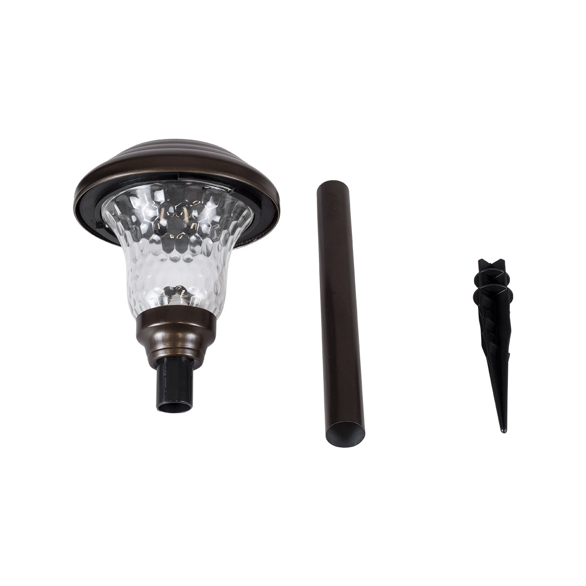 GloboStar® 69927 ΣΕΤ 4 Τεμαχίων Αυτόνομα Ηλιακά Φωτιστικά LED SMD 0.24W/Τεμ. 24lm/Τεμ. με Ενσωματωμένη Μπαταρία 600mAh - Φωτοβολταϊκό Πάνελ με Αισθητήρα Ημέρας-Νύχτας Αδιάβροχο IP65 Φανάρι Κήπου Στρογγυλό Ψυχρό Λευκό 6000K Φ12 x Υ23cm - ledmania.gr