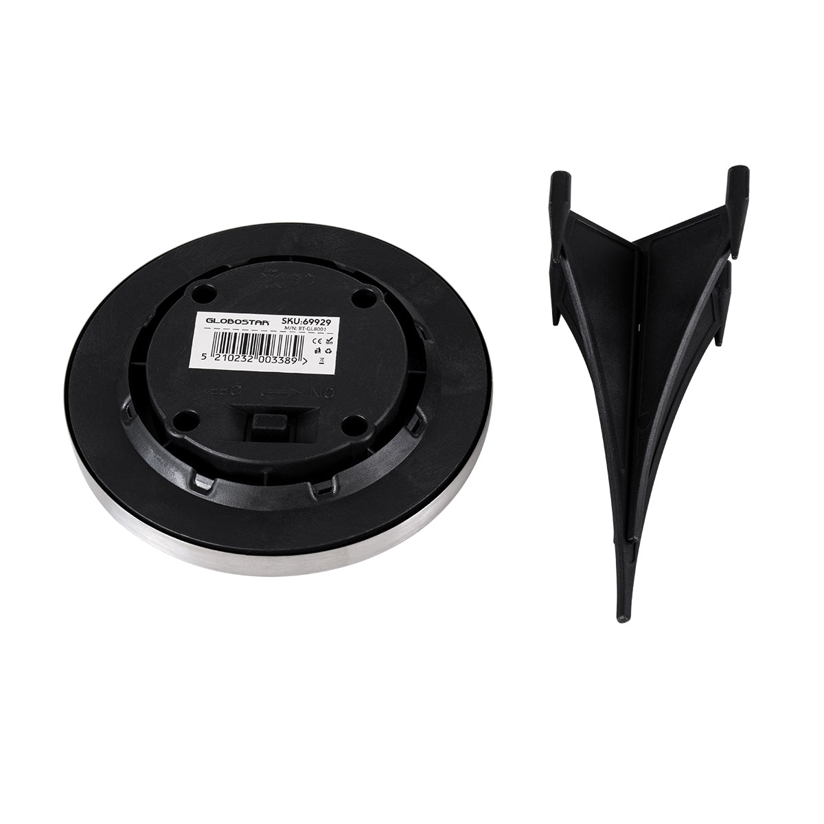 GloboStar® 69929 ΣΕΤ 4 Τεμαχίων Αυτόνομα Ηλιακά Φωτιστικά LED SMD 0.80W/Τεμ. 80lm/Τεμ. με Ενσωματωμένη Μπαταρία 600mAh - Φωτοβολταϊκό Πάνελ με Αισθητήρα Ημέρας-Νύχτας Αδιάβροχο IP65 Φανάρι Κήπου Στρογγυλό Ψυχρό Λευκό 6000K Φ12 x Υ13cm - ledmania.gr