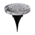 GloboStar® 69929 ΣΕΤ 4 Τεμαχίων Αυτόνομα Ηλιακά Φωτιστικά LED SMD 0.80W/Τεμ. 80lm/Τεμ. με Ενσωματωμένη Μπαταρία 600mAh - Φωτοβολταϊκό Πάνελ με Αισθητήρα Ημέρας-Νύχτας Αδιάβροχο IP65 Φανάρι Κήπου Στρογγυλό Ψυχρό Λευκό 6000K Φ12 x Υ13cm - ledmania.gr