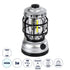 GloboStar® 69933 Αυτόνομο Επαναφορτιζόμενο Φανάρι Camping LED 5W με Επαναφορτιζόμενη Μπαταρία 18650 1200mAh Li-ion - Power Bank - Αδιάβροχο IP54 - Dimmable - Μαύρο Ασημί - Ψυχρό Λευκό 6000K Φ10.2 x Υ18cm - ledmania.gr