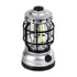 GloboStar® 69933 Αυτόνομο Επαναφορτιζόμενο Φανάρι Camping LED 5W με Επαναφορτιζόμενη Μπαταρία 18650 1200mAh Li-ion - Power Bank - Αδιάβροχο IP54 - Dimmable - Μαύρο Ασημί - Ψυχρό Λευκό 6000K Φ10.2 x Υ18cm - ledmania.gr