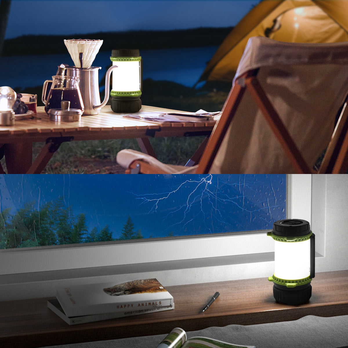 GloboStar® 69936 Φορητός Φακός Χειρός Κάμπινγκ LED Osram 10W με Επαναφορτιζόμενη Μπαταρία 2600mAh & Καλώδιο Φόρτισης USB - CCT - Θερμό Λευκό 2700K - Φυσικό Λευκό 4500K - Ψυχρό Λευκό 6000K & Κόκκινο - Φ10 x Υ17cm - ledmania.gr