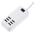 Φορτιστής USB 6 Θέσεων με ON / OFF Διακόπτη 4A 20 Watt 5V DC Λευκός GloboStar 69998 - ledmania.gr
